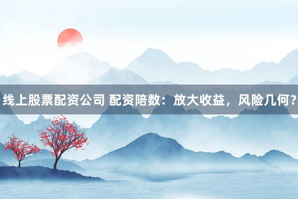 线上股票配资公司 配资陪数：放大收益，风险几何？