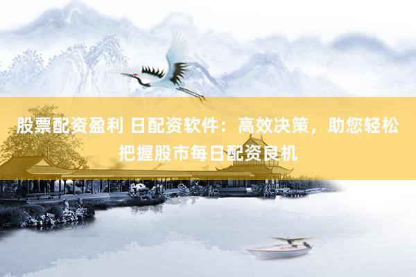 股票配资盈利 日配资软件：高效决策，助您轻松把握股市每日配资良机